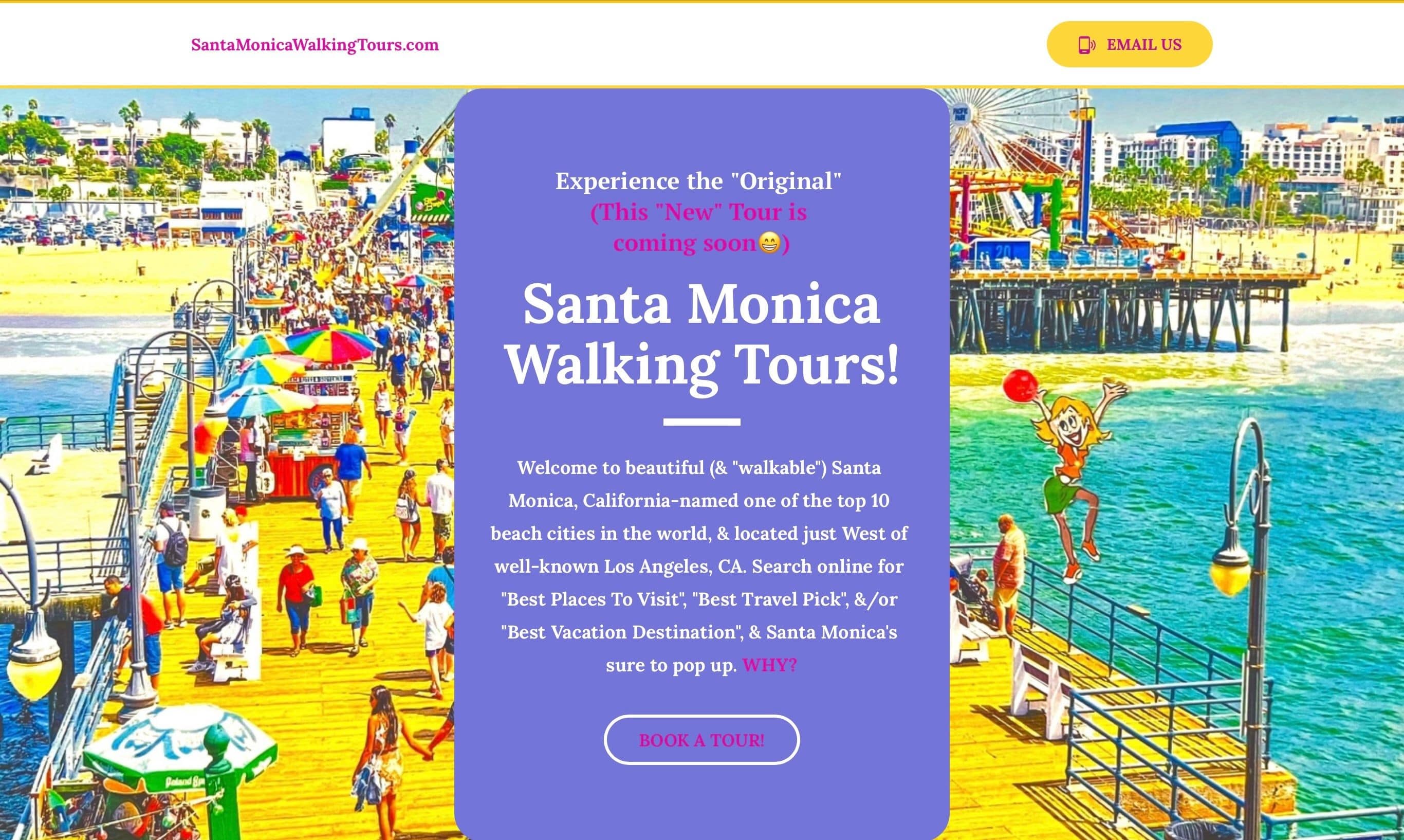 Santa Monica Walking Tours highlight Santa Monica Downtown Walking Tours, Walking Tours Santa Monica CA, Downtown Santa Monica Walking Tours!